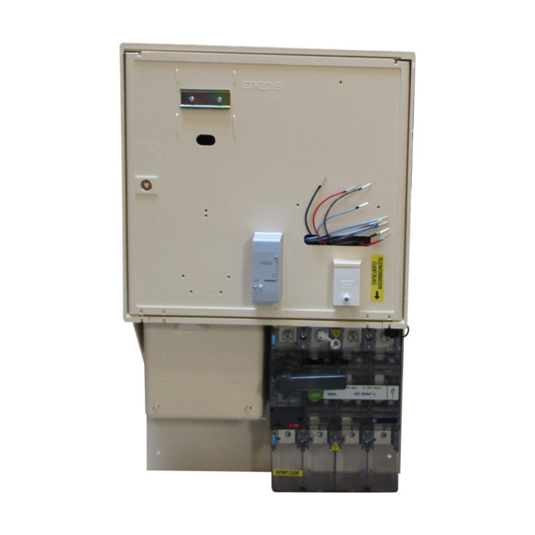 Armoire 'Tarif jaune' avec tableau de comptage