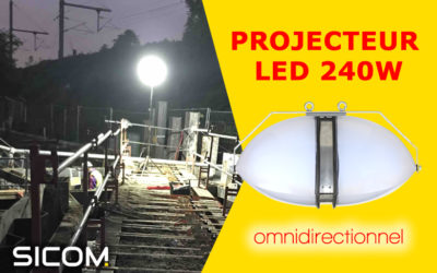 Projecteur LED de chantier à forte luminosité