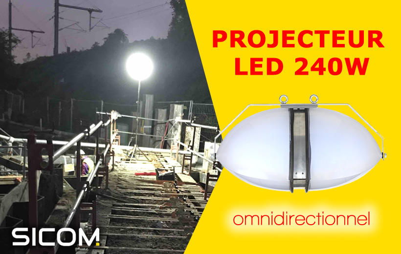 Projecteur LED de chantier à forte luminosité - SICOM