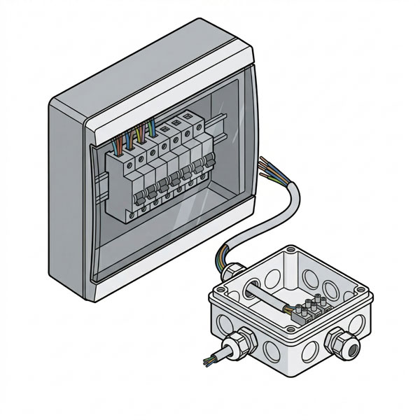 coffret modulaire et boite de dérivation